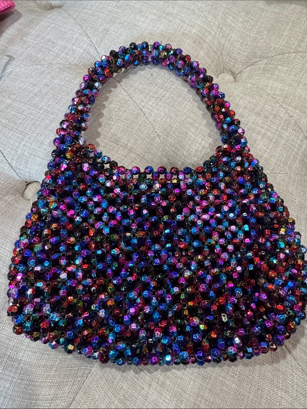 Multicolor Beaded Bag/ Purse